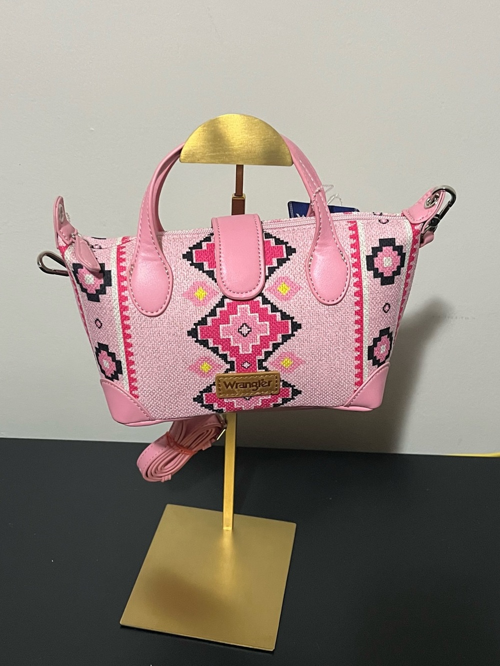 Wrangler Pink Southwestern Pattern Mini Tote